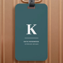 Minimalistisch roken Groene Moderne Initiaal