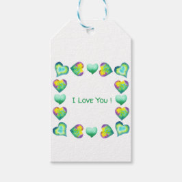 Minimalistisch romanticus Ik hou van je Valentijns Cadeaulabel