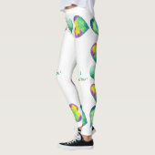 Minimalistisch romanticus Ik hou van je Valentijns Leggings (Links)