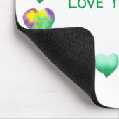 Minimalistisch romanticus Ik hou van je Valentijns Muismat (Hoek)