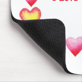 Minimalistisch romanticus Ik hou van je Valentijns Muismat (Hoek)