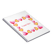 Minimalistisch romanticus Ik hou van je Valentijns Notitieboek (Rechterzijde)