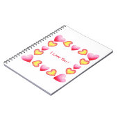 Minimalistisch romanticus Ik hou van je Valentijns Notitieboek (Linkerzijde)