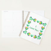 Minimalistisch romanticus Ik hou van je Valentijns Planner (Display)