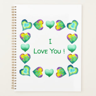 Minimalistisch romanticus Ik hou van je Valentijns Planner