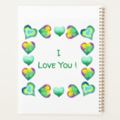 Minimalistisch romanticus Ik hou van je Valentijns Planner (Achterkant)