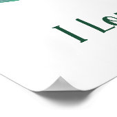 Minimalistisch romanticus Ik hou van je Valentijns Poster (Hoek)