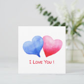 Minimalistisch romanticus Ik hou van jullie briefk (Staand voorkant)