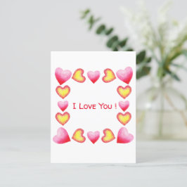 Minimalistisch  Romantisch Ik Hou Van Jou  Valenti Uitnodiging Briefkaart