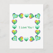 Minimalistisch Romantisch Ik Hou Van Jou Valentijn Briefkaart (Voorkant)