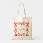 Minimalistisch Romantisch Ik Hou Van Jou Valentijn Tote Bag (Achterkant)