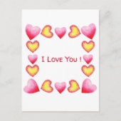 Minimalistisch Romantisch Ik Hou Van Jou Valentijn Uitnodiging Briefkaart (Voorkant)