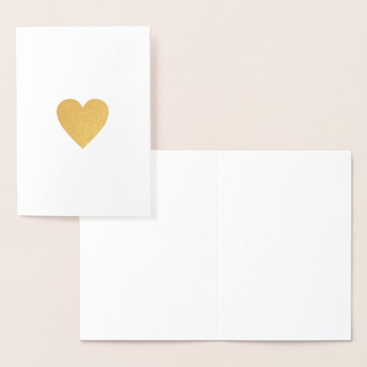minimalistisch romantisch liefdeshart folie kaarten (Display)