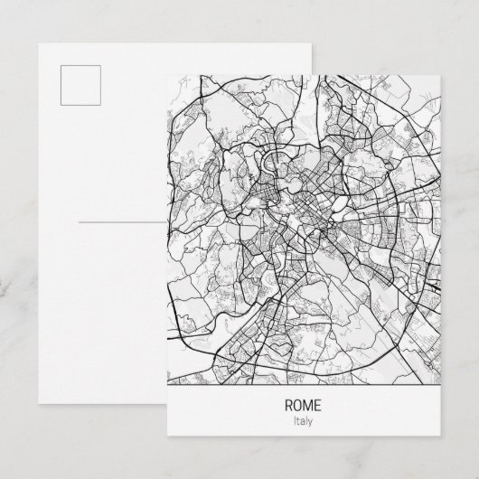 minimalistisch Rome Italië Briefkaart (Voorkant / Achterkant)