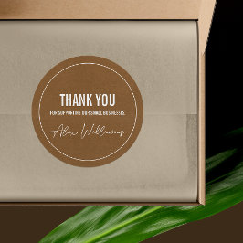 Minimalistisch Rond Logo Zakelijk Verpakkingsstick Ronde Sticker