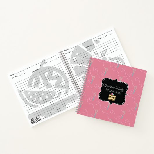 Minimalistisch ronddraaiboek voor bakkerij notitieboek (Binnen)