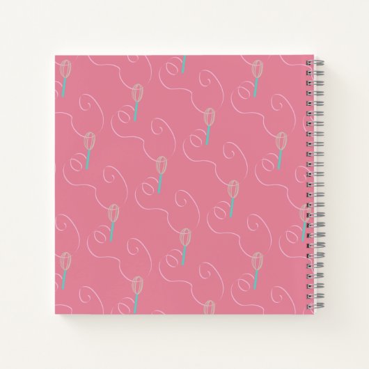 Minimalistisch ronddraaiboek voor bakkerij notitieboek (Achterkant)