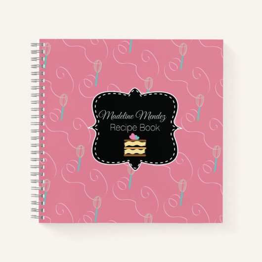 Minimalistisch ronddraaiboek voor bakkerij notitieboek (Voorkant)