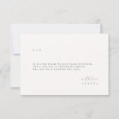 Minimalistisch rondlopen de Kaart van het Aisle-vo (Achterkant)