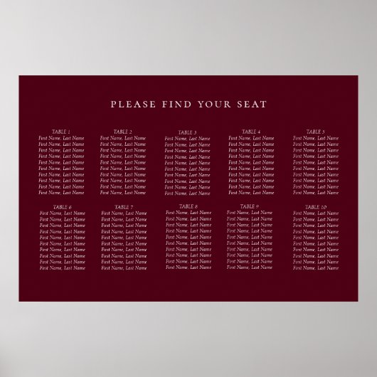 Minimalistisch rondzwervend bruinkoolzaaigoed poster (Voorkant)