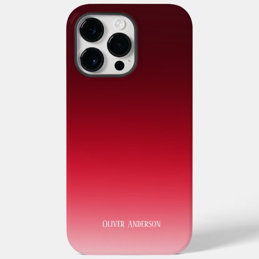 Minimalistisch rood Case-Mate iPhone case (Achterkant)