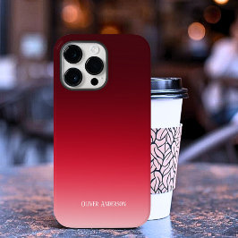 Minimalistisch rood Case-Mate iPhone 14 pro max hoesje
