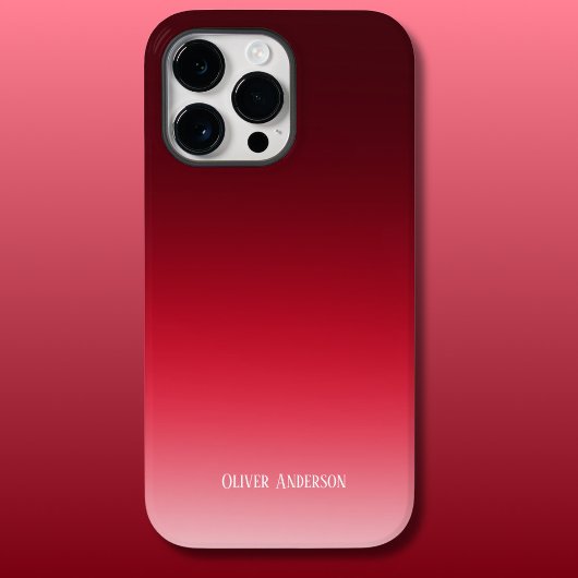 Minimalistisch rood Case-Mate iPhone case