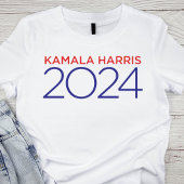 Minimalistisch rood en blauw Kamala Harris 2024 T-shirt