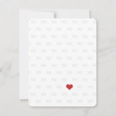 Minimalistisch rood en wit XO XO hart Valentijns Feestdagenkaart (Voorkant)