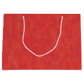 Minimalistisch rood geometrisch patroon elegant mo groot cadeauzakje (Voorkant)