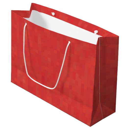 Minimalistisch rood geometrisch patroon elegant mo groot cadeauzakje (Voorkant Gekanteld)