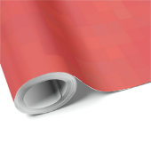 Minimalistisch rood modern abstract patroon stijlv cadeaupapier (Rol Hoek)