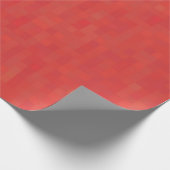 Minimalistisch rood modern abstract patroon stijlv cadeaupapier (Hoek)