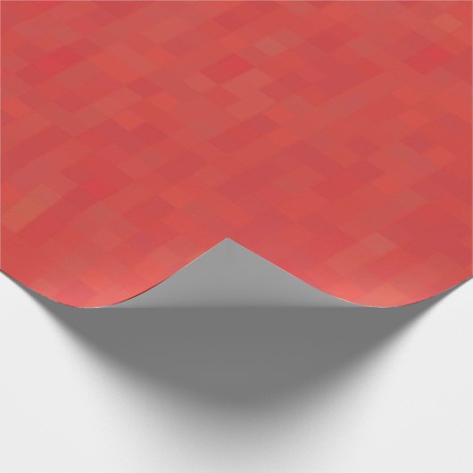 Minimalistisch rood modern abstract patroon stijlv cadeaupapier (Hoek)