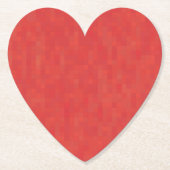 Minimalistisch rood patroon modern elegant schatti kartonnen onderzetters (Voorkant)