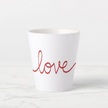Minimalistisch Rood Script Liefde Continue Lijn Ku