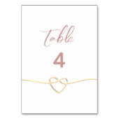 Minimalistisch Roos bruiloft Kaart (Achterkant)