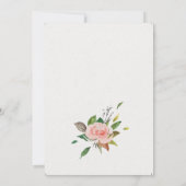 Minimalistisch Roos- en naaldhout Kaart (Achterkant)