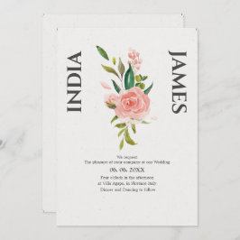 Minimalistisch Roos- en naaldhout Kaart