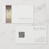 Minimalistisch roos Gold & Cream Visitekaartje (Voorkant / Achterkant)