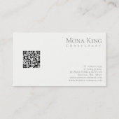 Minimalistisch roos Gold & Cream Visitekaartje (Achterkant)