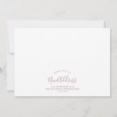 Minimalistisch Roos Gold Decing New Halls Feestdagenkaart (Achterkant)