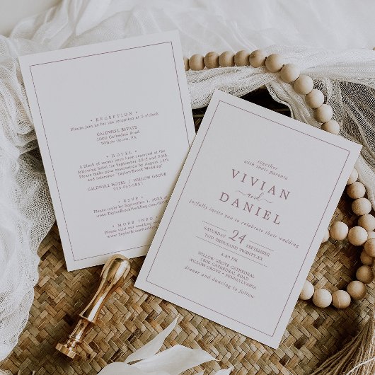 Minimalistisch Roos Gold in één weddenschap Kaart