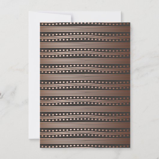 Minimalistisch Roos Gold Typography Wedding Kaart (Achterkant)