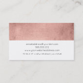 Minimalistisch Roos Gold Visitekaartje (Achterkant)