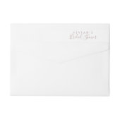 Minimalistisch Roos Gold Vrijgezellenfeest (Achterkant)