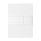 Minimalistisch Roos Gold Wedding Belly Band Uitnodigingen Wikkel (Achterkant Voorbeeld)