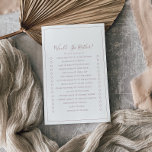 Minimalistisch Roos Gold zou ze eerder een spellet Flyer<br><div class="desc">Dit minimalistische roos goud zou ze liever zien dat het spel perfect is voor een eenvoudige trouwdouche. Het moderne romantische ontwerp kenmerkt klassiek roos goud en witte typografie in combinatie met een rustige, maar elegante kalligrafie met stijl met handschrift. in elke kleur. Houd het ontwerp eenvoudig en elegant, zoals het...</div>
