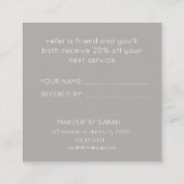 Minimalistisch roos goud Deel de liefde | loyalite Vierkante Visitekaartje (Achterkant)