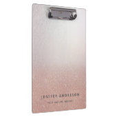 minimalistisch roos goud glitter ombre eenvoudig z klembord (Rechts)